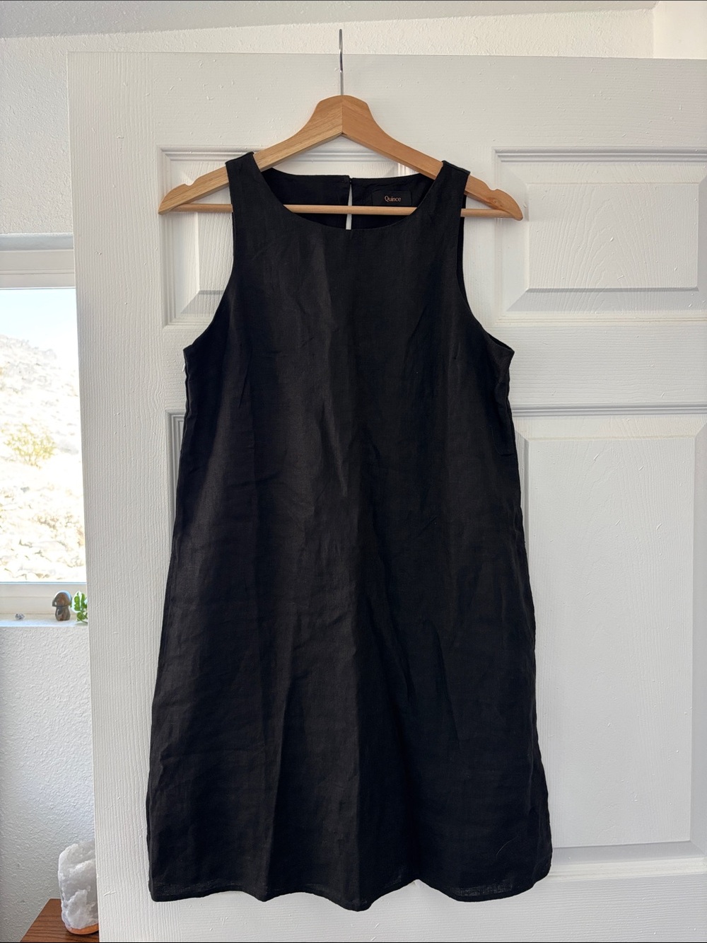 100% European Linen Tank Mini Dress